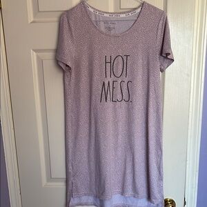 Rae Dunn Pink Leopard Print Top